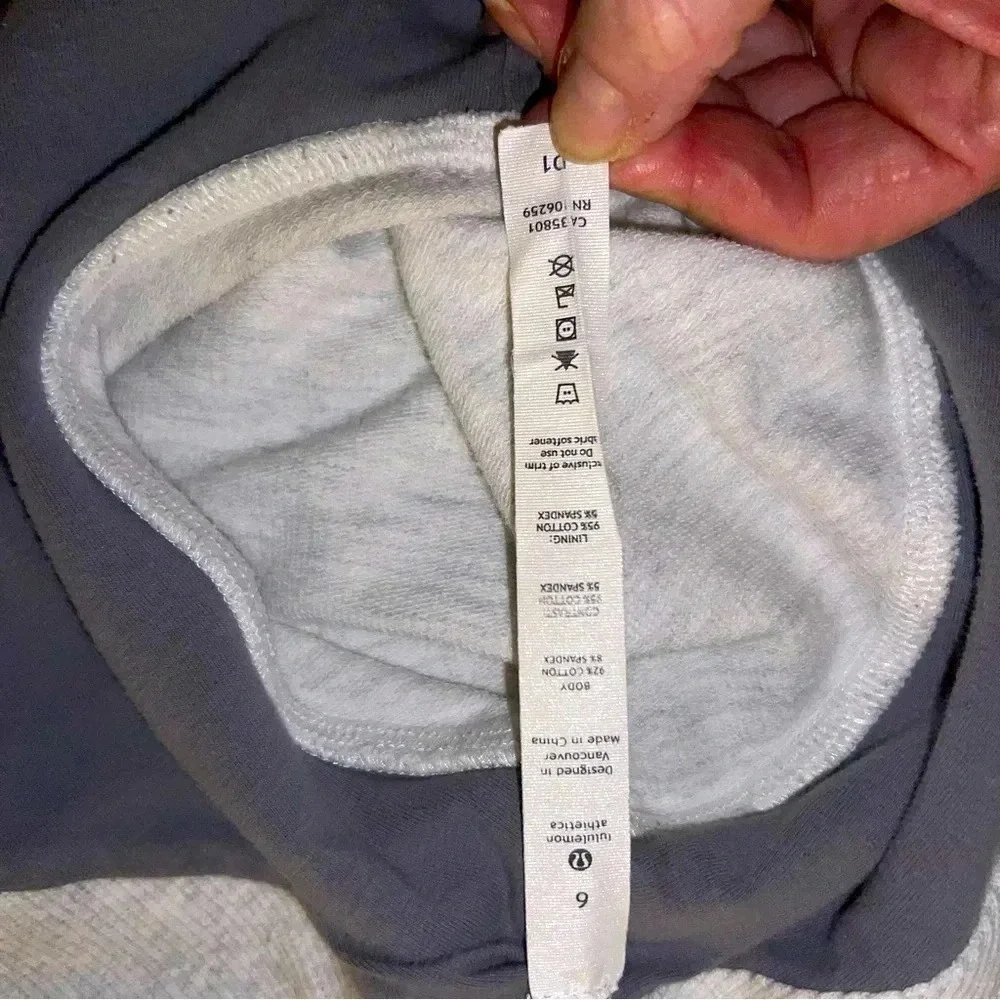 Lululemon Snap Close Jacket Long Sleeve Activewear Collared Gray 6 - Picture 5 of 6